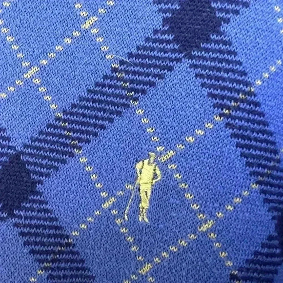 Payne Stewart Men's Golf Sweater Pullover Check Plaid Pattern Size Medium - Picture 3 of 5